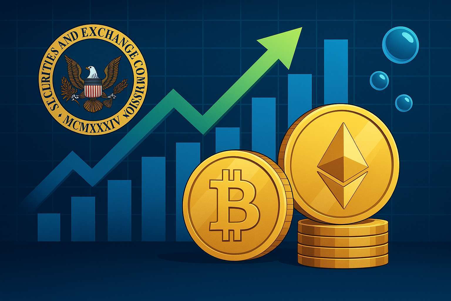Nieuwe SEC-regels voor crypto-ETF’s: kans op groei of luchtbel?