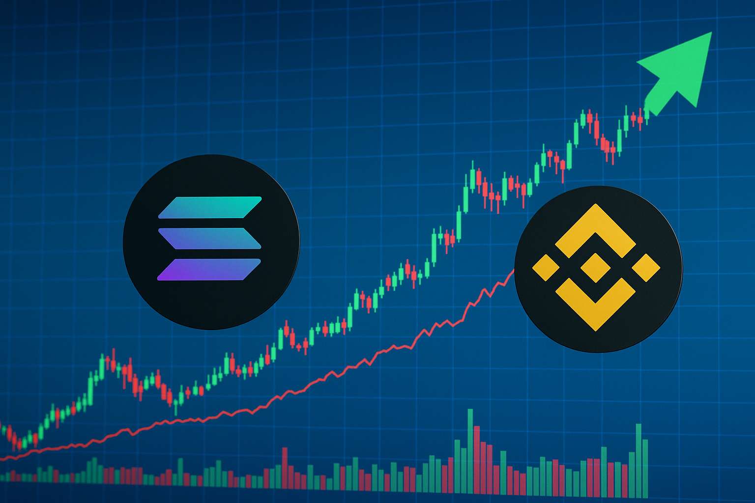 Solana koers stijgt mogelijk 20 procent vergelijkbaar met Binance Coin