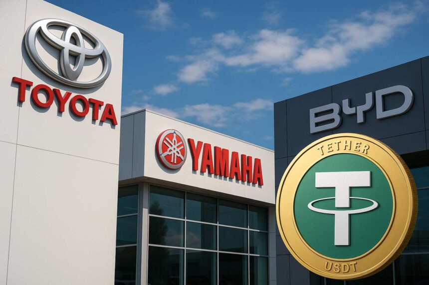 Toyota, Yamaha en BYD accepteren Tether in Bolivia
