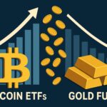 Bitcoin ETF's trekken fors kapitaal aan terwijl goudfondsen dalen