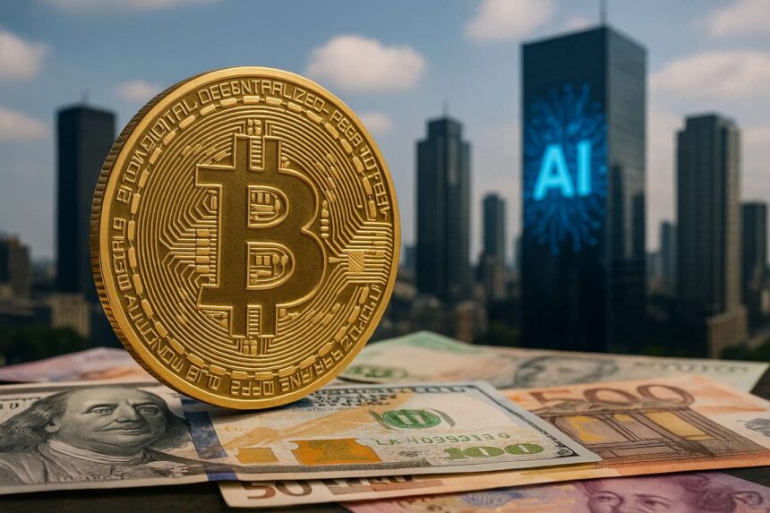 Bitcoin profiteert van AI-hype en zwakke wereldmunten