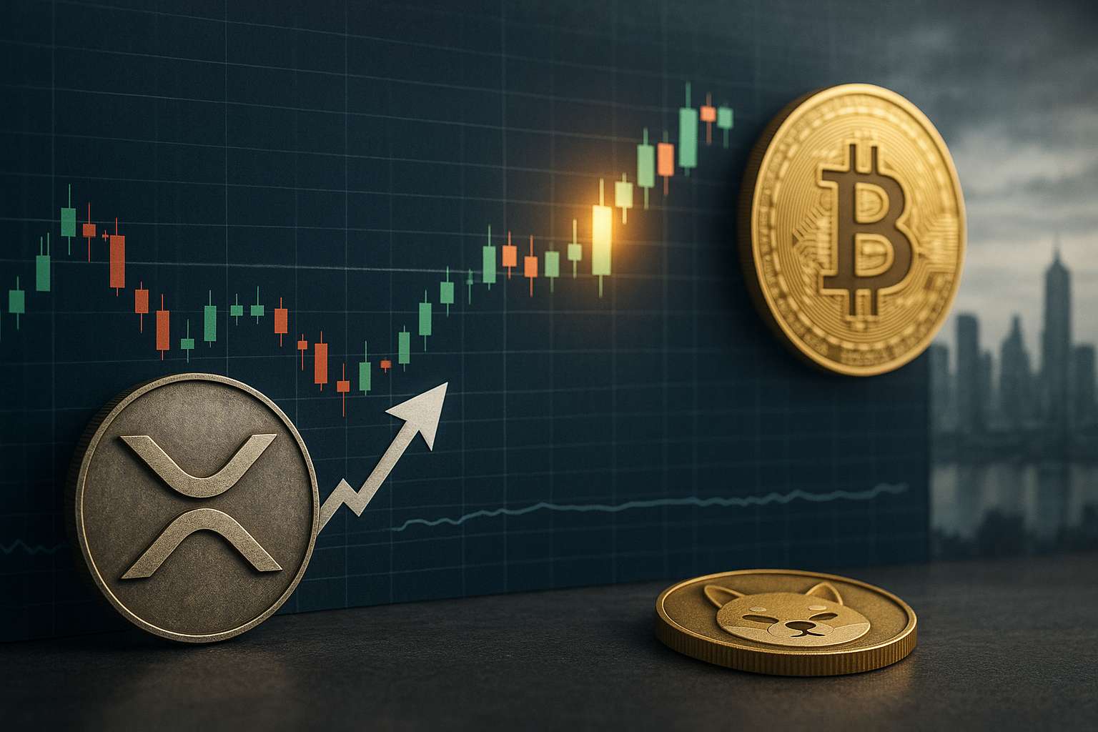 XRP herstelt sterk na crash; Bitcoin breekt weerstand, Shiba stabiel