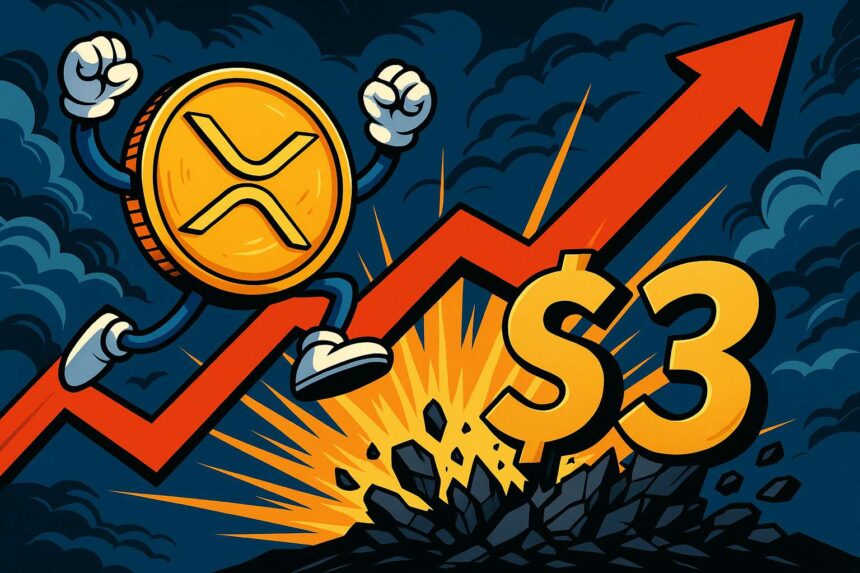 XRP koersverwachting: 3 dollar in zicht na 200 EMA-doorbraak