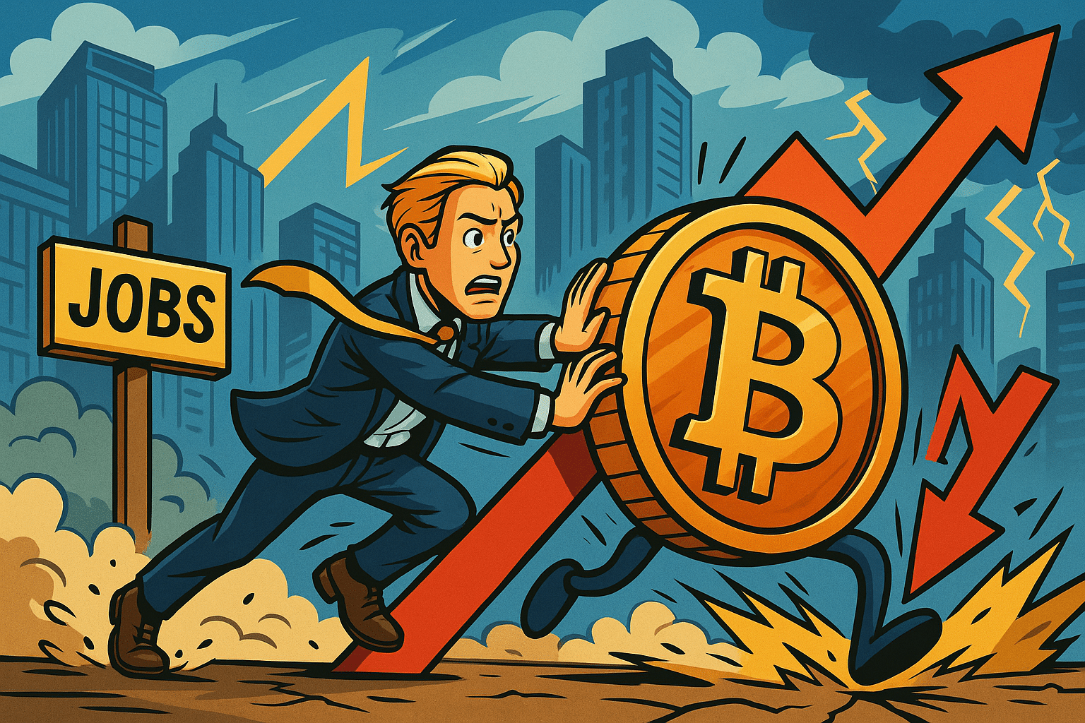 arbeidcijfers amerika voeren druk bitcoin op