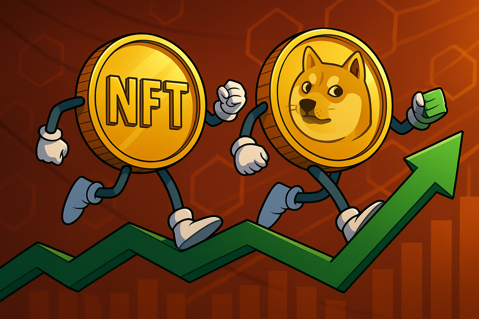 nft en memecoin markt trekt aan