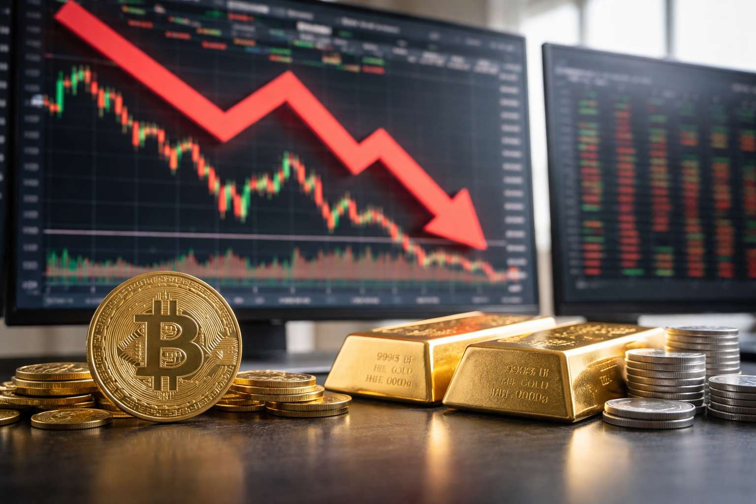 Bitcoin koers op laagste punt in 2 maanden na marktschok