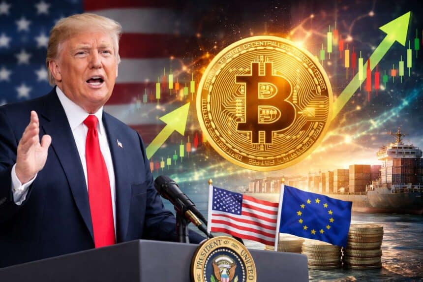 Cryptomarkt veert op na schrappen VS-heffingen op Europa