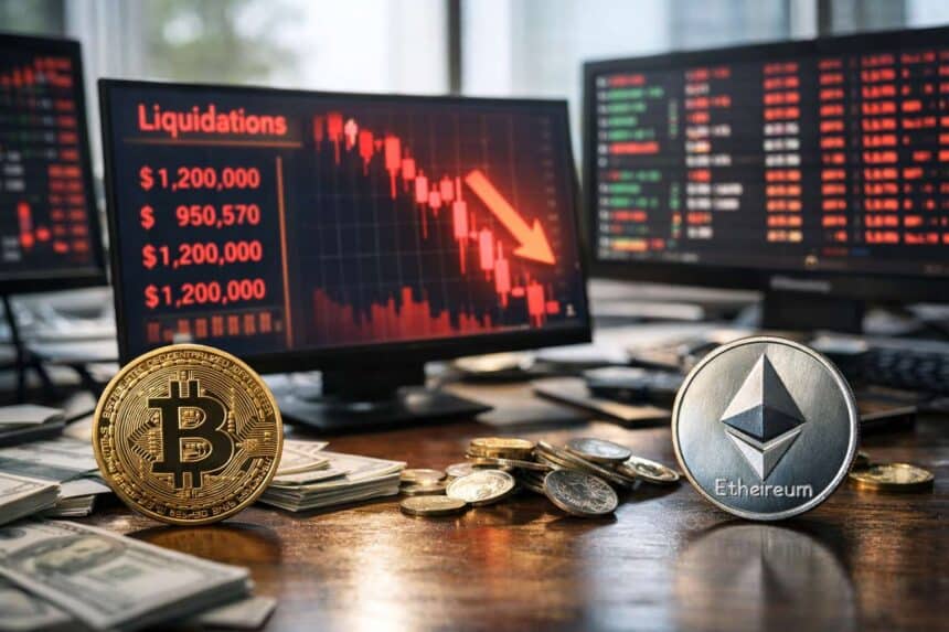 Miljarden aan liquidaties vlak vóór aflopen Bitcoin- en ETH-opties