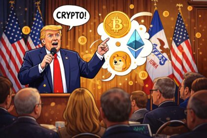 Wat Trump in Iowa zei over crypto tijdens besloten bijeenkomst