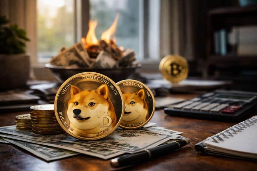 Dogecoin koers zakt onder $0,10 door Bitcoin crash: Wat nu?