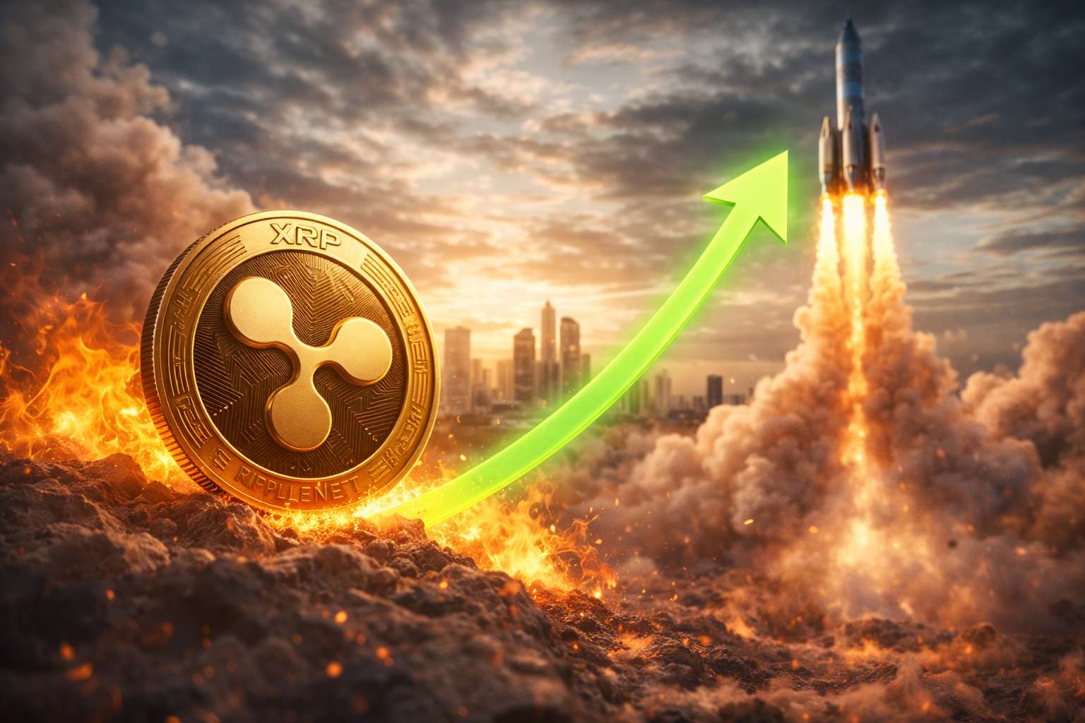 XRP koers doorbraak na plots einde 10.00 uur-dump