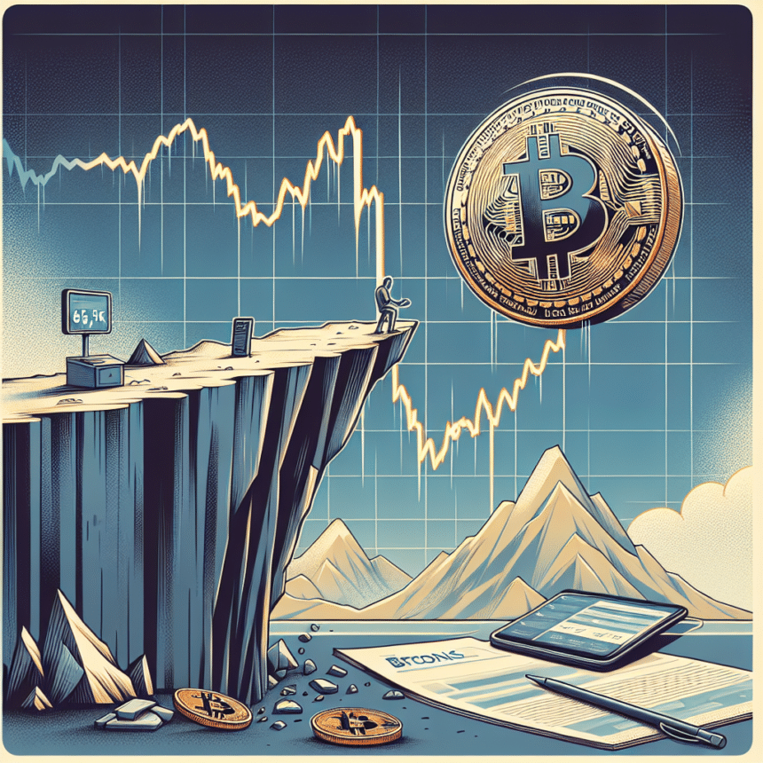 Zakt Bitcoin verder? BTC test cruciaal steunniveau op $65,5K