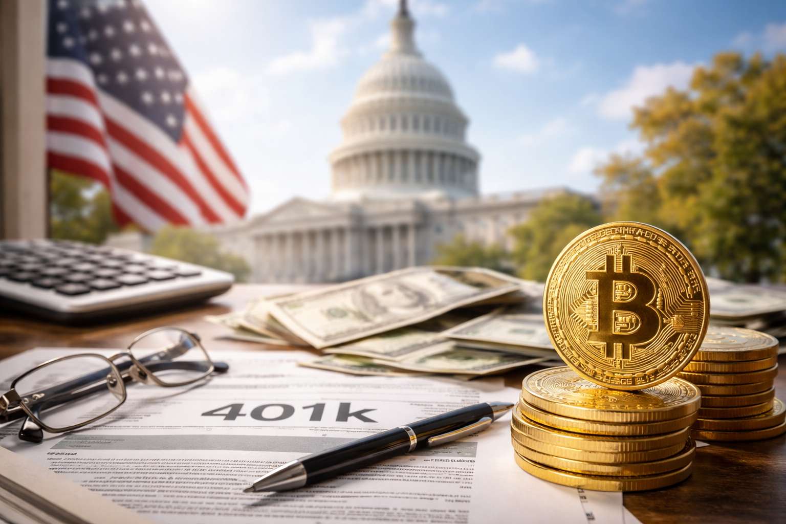 VS laat Bitcoin toe in pensioen (401k) en opent miljardenmarkt