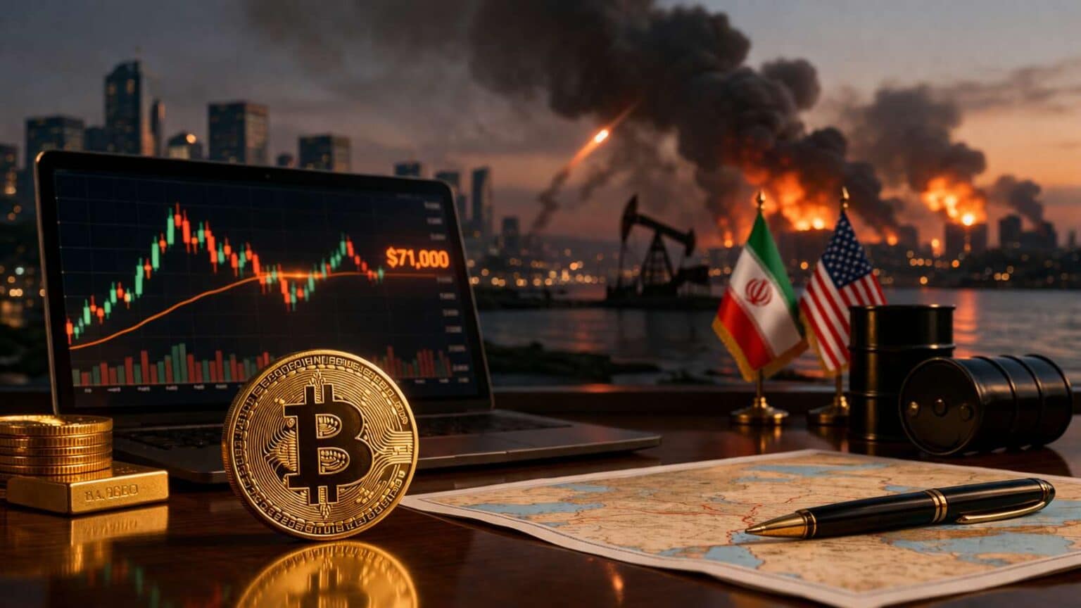 Bitcoin koers blijft opvallend rustig bij Iran-escalatie