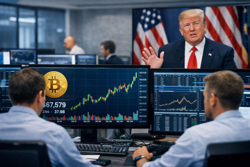 Bitcoin koers stijgt vandaag na opvallende uitspraken Trump