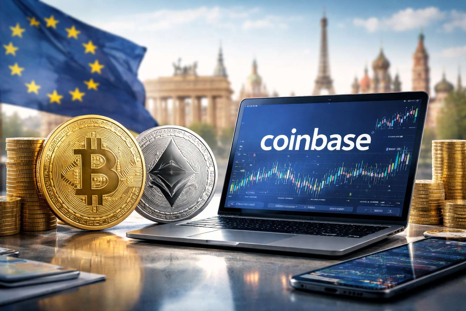 Coinbase start BTC- en ETH-futureshandel in Europa
