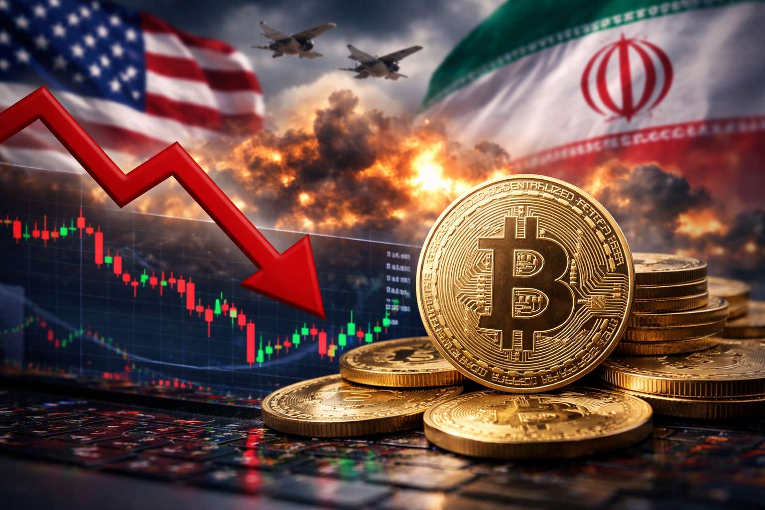 Dreigt crash op cryptomarkt door VS-Iran conflict?