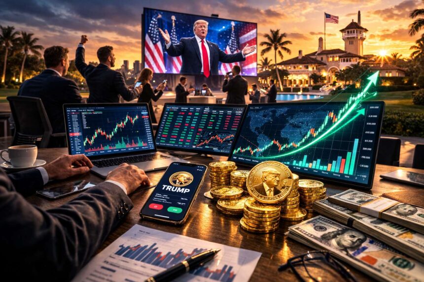 Miljoenen naar TRUMP-memecoin na gala-aankondiging Trump